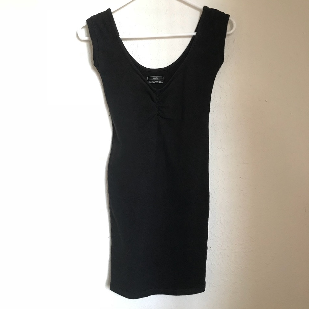 Obey bodycon little black dress